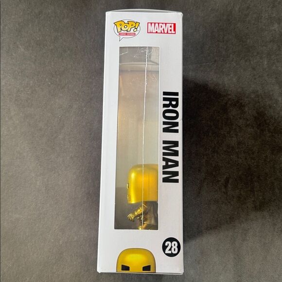 Funko Pop! Comic Covers Marvel Iron Man Gold Helmet Vinyl Collectible in Case - Picture 6 of 10